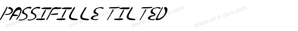 Passifille Tilted字体转换